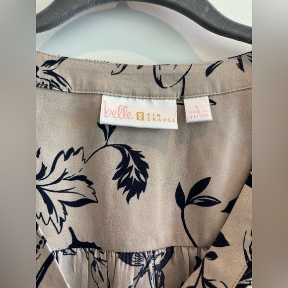 Kim Gravel Belle Women’s Blouse Size Large Bird & Floral Top • NEW - Picture 4 of 6